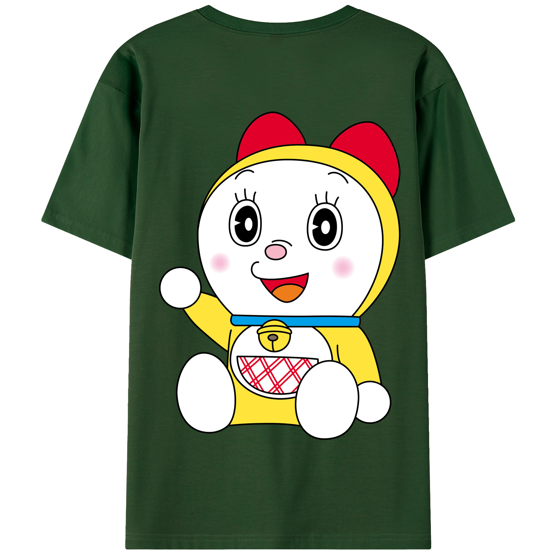 （画像用） ドラえもん ドラミ Doraemon Dorami 綿100％半袖Tシャツ（背面プリント）
